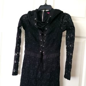Lacey Black Goth Dress.